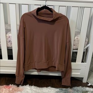 Women's Brown Turtleneck Sweater